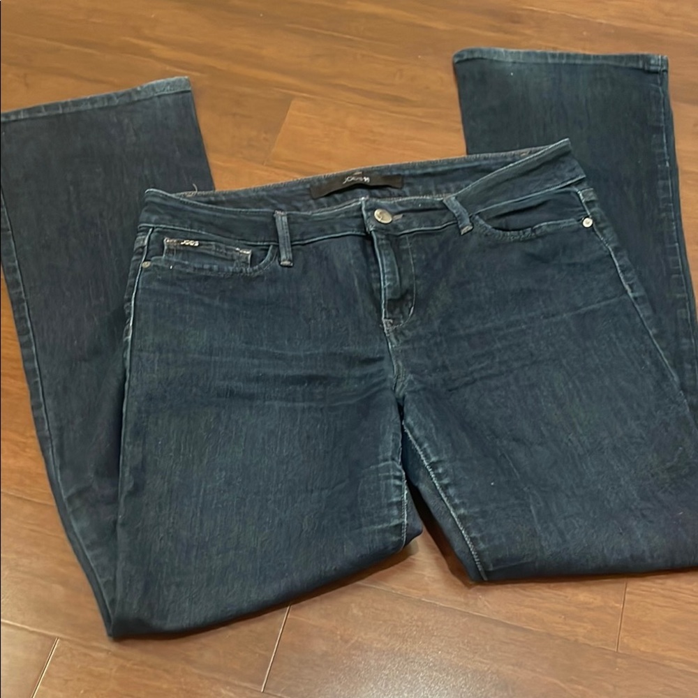 Joe's Jeans Blue Low Rise Fit and Flare Leg Denim